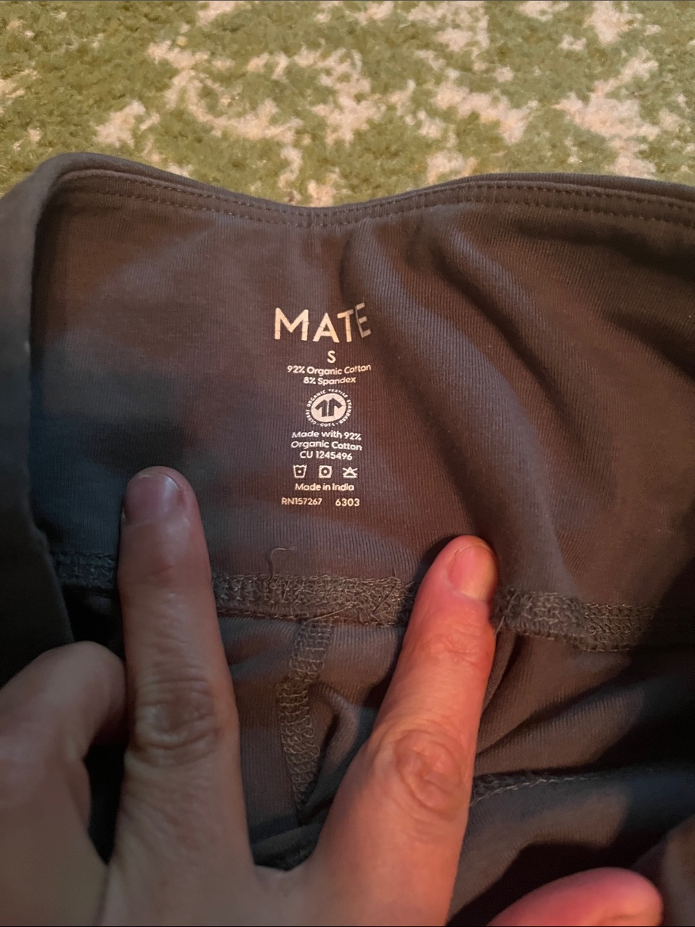 MATE the Label High Rise High Waist Midi Leggings Forest Green Organic - Picture 7 of 9